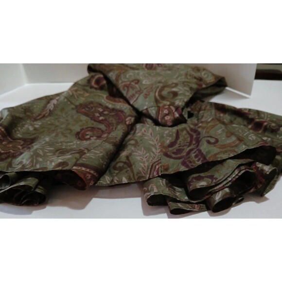 Lauren Ralph Lauren Silk Chiffon Maxi Paisley Print Flowy Skirt W 20 Lined ($149 - Picture 16 of 16